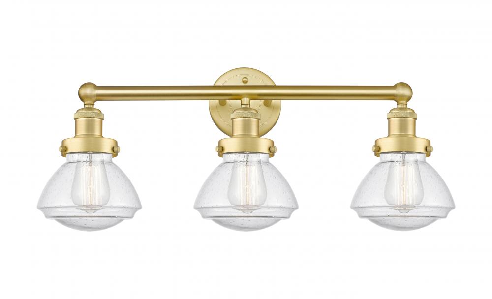 Olean - 3 Light - 25 inch - Satin Gold - Bath Vanity Light