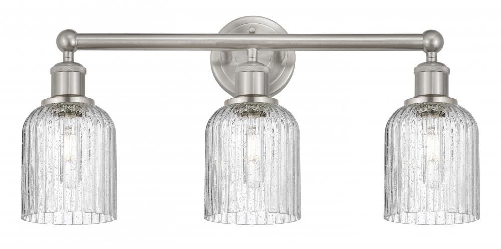 Bridal Veil - 3 Light - 23 inch - Brushed Satin Nickel - Bath Vanity Light