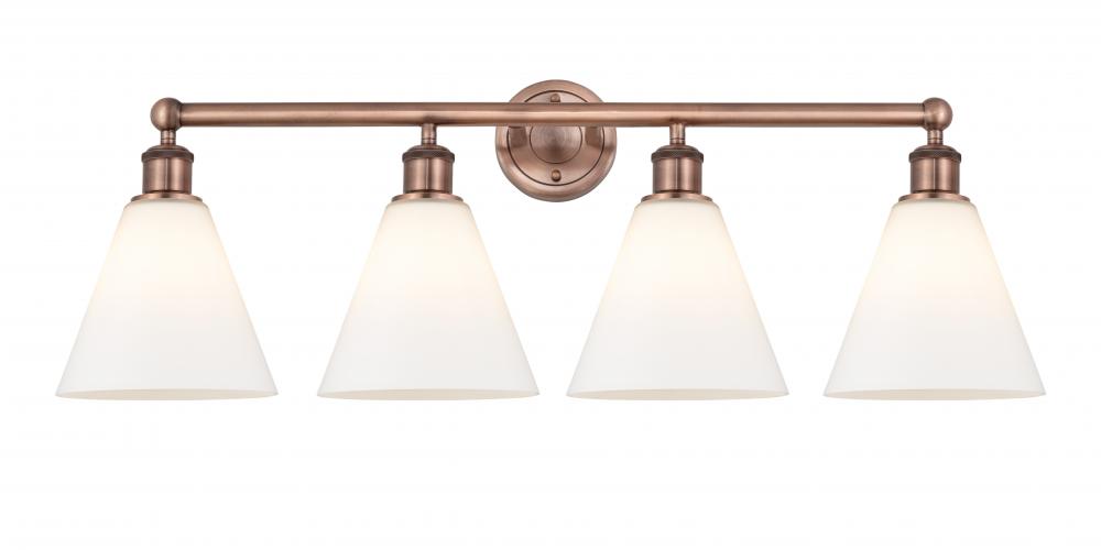 Berkshire - 4 Light - 35 inch - Antique Copper - Bath Vanity Light