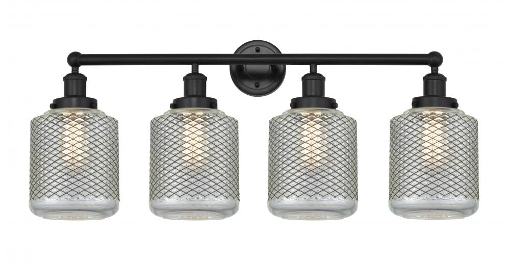 Stanton - 4 Light - 33 inch - Matte Black - Bath Vanity Light