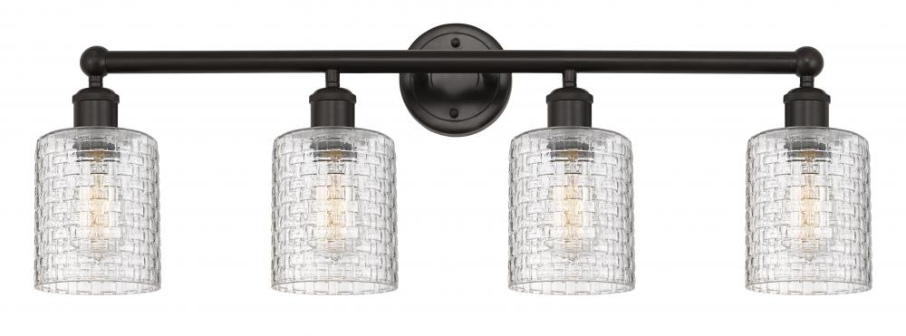 Cobbleskill - 4 Light - 32 inch - Oil Rubbed Bronze - Bath Vanity Light