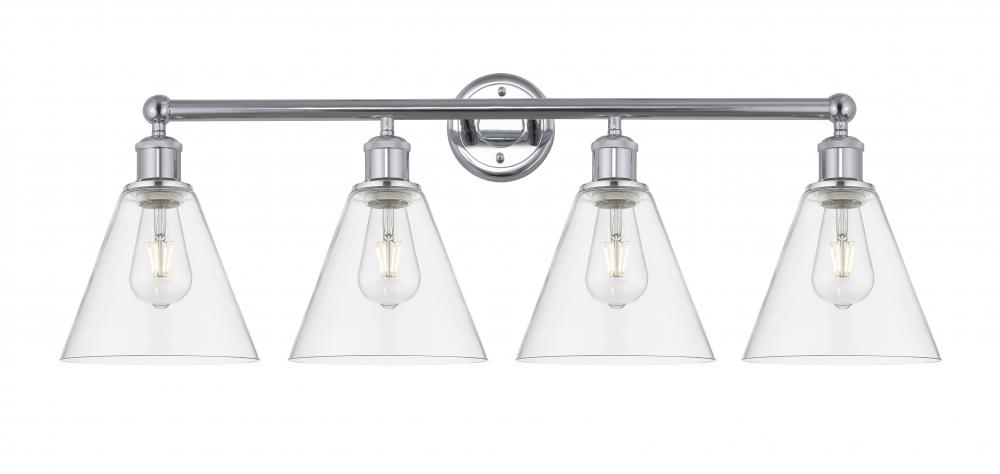 Berkshire - 4 Light - 35 inch - Polished Chrome - Bath Vanity Light