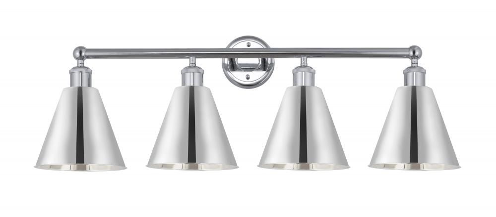 Berkshire - 4 Light - 35 inch - Polished Chrome - Bath Vanity Light