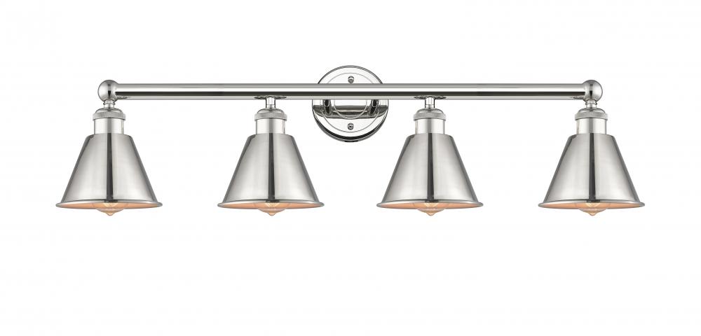 Smithfield - 4 Light - 34 inch - Polished Nickel - Bath Vanity Light