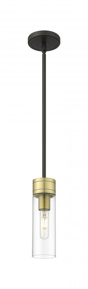 Boreas - 1 Light - 3 inch - Black Antique Brass - Stem Hung - Mini Pendant