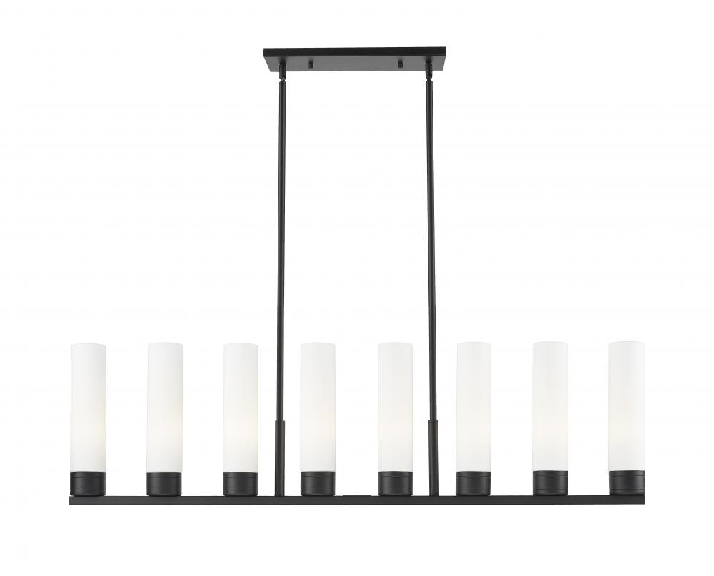 Boreas - 6 Light - 48 inch - Matte Black - Linear Pendant