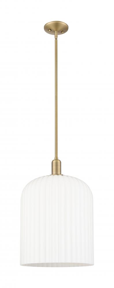 Bridal Veil - 1 Light - 12 inch - Brushed Brass - Mini Pendant