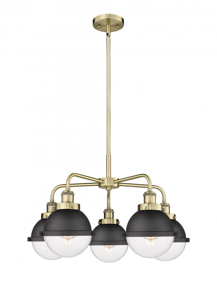 Ballston Urban - 5 Light - 26 inch - Antique Brass - Chandelier