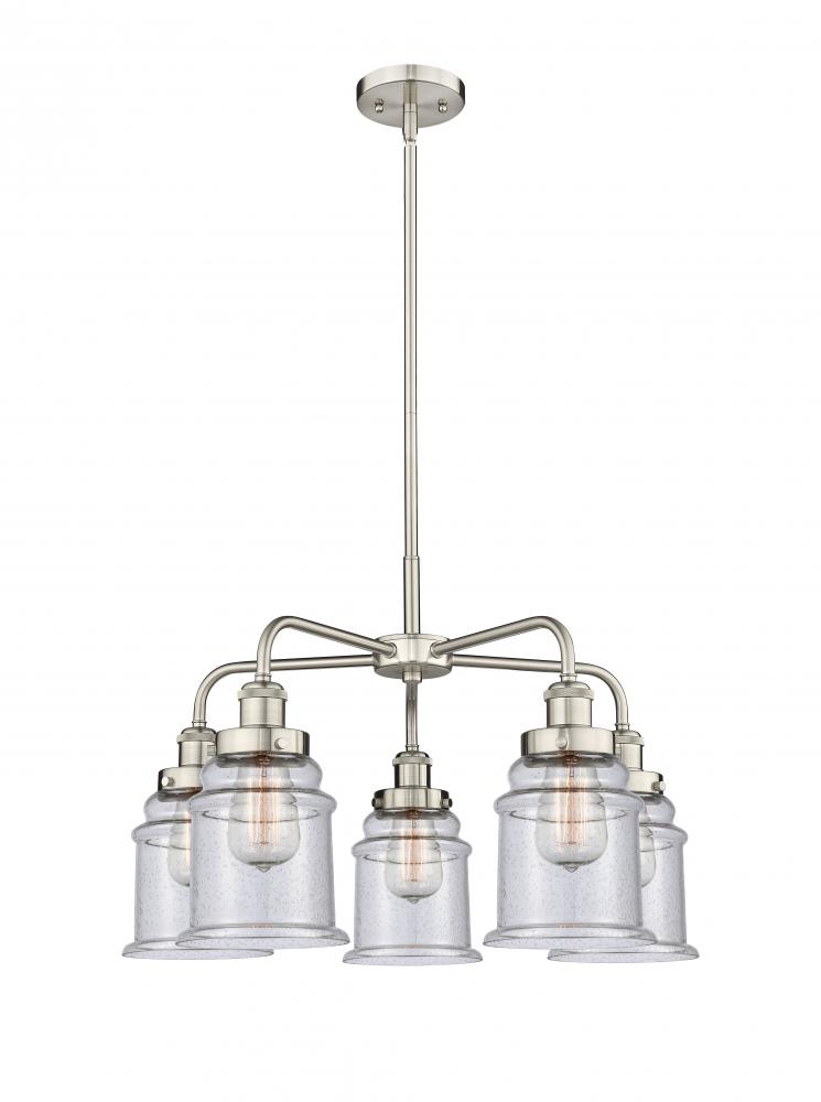 Whitney - 5 Light - 25 inch - Satin Nickel - Chandelier