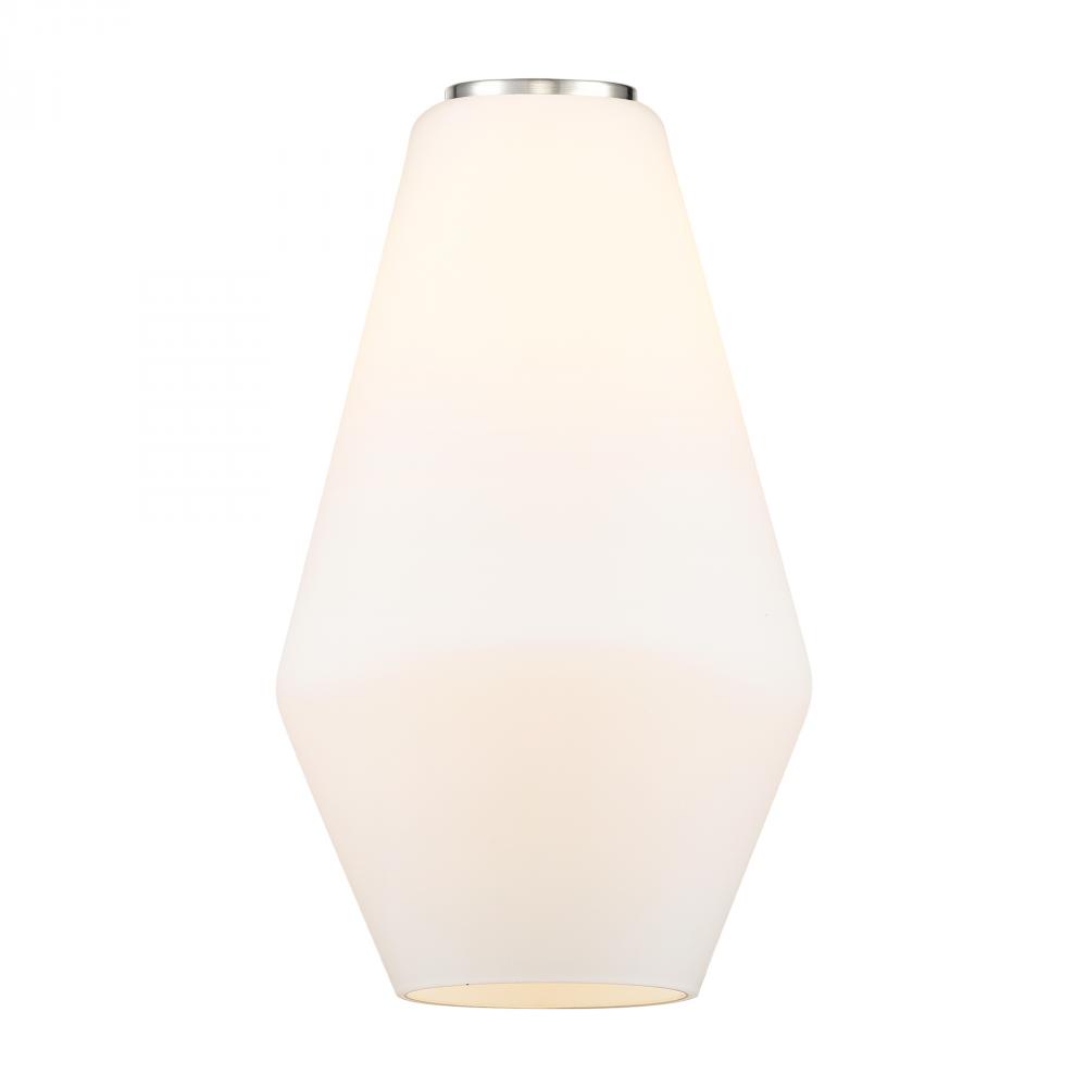 Cindyrella Light 7 inch Cased Matte White Glass