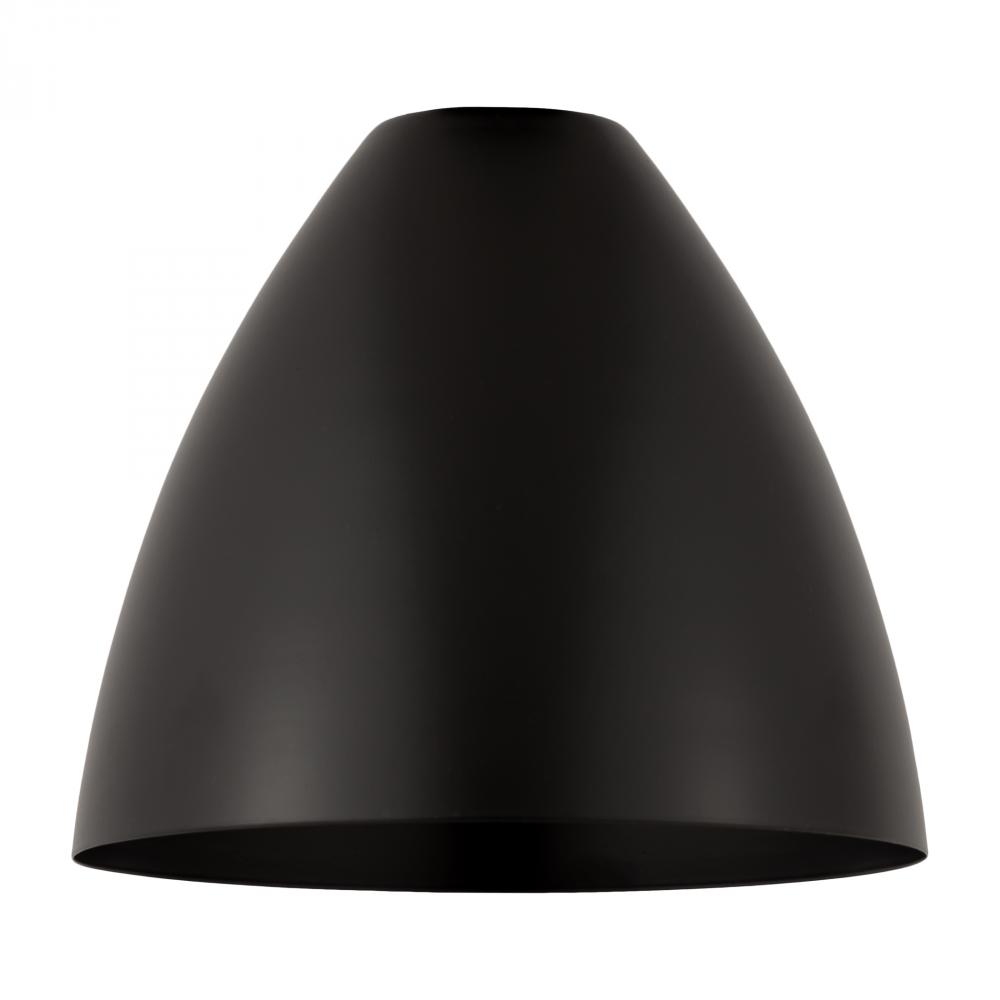 Metal Bristol Light 7.5 inch Matte Black Metal Shade