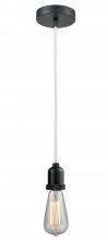 Innovations Lighting 100BK-10W-0BK - Whitney - 1 Light - 2 inch - Matte Black - Cord hung - Mini Pendant