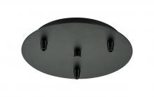 Innovations Lighting 113-BK - 3 Light Round Multi Port Canopy