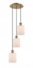 Innovations Lighting 113B-3P-AB-G111 - Cobbleskill - 3 Light - 12 inch - Antique Brass - Cord Hung - Multi Pendant