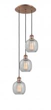 Innovations Lighting 113B-3P-AC-G105 - Belfast - 3 Light - 13 inch - Antique Copper - Cord Hung - Multi Pendant