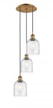 Innovations Lighting 113B-3P-BB-G558-6SDY - Bella - 3 Light - 12 inch - Brushed Brass - Cord hung - Multi Pendant