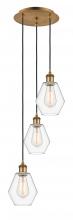 Innovations Lighting 113B-3P-BB-G652-6 - Cindyrella - 3 Light - 13 inch - Brushed Brass - Cord Hung - Multi Pendant