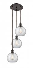 Innovations Lighting 113B-3P-OB-G122-8 - Athens - 3 Light - 15 inch - Oil Rubbed Bronze - Cord Hung - Multi Pendant