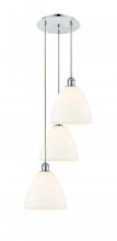 Innovations Lighting 113B-3P-PC-GBD-91 - Bristol - 3 Light - 16 inch - Polished Chrome - Cord Hung - Multi Pendant