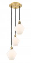 Innovations Lighting 113B-3P-SG-G651-8 - Cindyrella - 3 Light - 15 inch - Satin Gold - Cord Hung - Multi Pendant