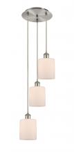 Innovations Lighting 113B-3P-SN-G111 - Cobbleskill - 3 Light - 12 inch - Brushed Satin Nickel - Cord Hung - Multi Pendant