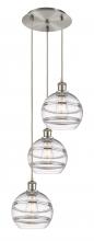 Innovations Lighting 113B-3P-SN-G556-8CL - Rochester - 3 Light - 15 inch - Brushed Satin Nickel - Cord hung - Multi Pendant