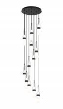 Innovations Lighting 126-452-1P-BK-G452-4GWH - Milan - 12 Light - 24 inch - Matte Black - Multi Pendant
