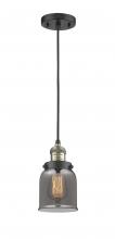 Innovations Lighting 201C-BAB-G53 - Bell - 1 Light - 5 inch - Black Antique Brass - Cord hung - Mini Pendant