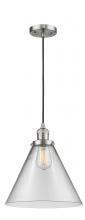 Innovations Lighting 201C-SN-G42-L - Cone - 1 Light - 12 inch - Brushed Satin Nickel - Cord hung - Mini Pendant