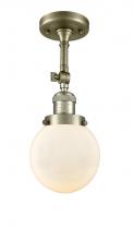 Innovations Lighting 201F-AB-G201-6 - Beacon - 1 Light - 6 inch - Antique Brass - Adjustable Semi-Flush Mount