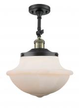 Innovations Lighting 201F-BAB-G541-LED - Oxford - 1 Light - 12 inch - Black Antique Brass - Semi-Flush Mount