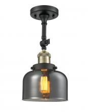 Innovations Lighting 201F-BAB-G73 - Bell - 1 Light - 8 inch - Black Antique Brass - Semi-Flush Mount