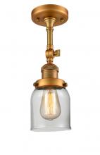 Innovations Lighting 201F-BB-G52 - Bell - 1 Light - 5 inch - Brushed Brass - Semi-Flush Mount