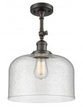 Innovations Lighting 201F-OB-G74-L - Bell - 1 Light - 12 inch - Oil Rubbed Bronze - Semi-Flush Mount