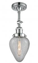 Innovations Lighting 201F-PC-G165 - Geneseo - 1 Light - 7 inch - Polished Chrome - Semi-Flush Mount