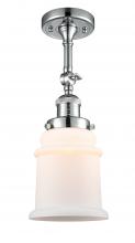 Innovations Lighting 201F-PC-G181-LED - Canton - 1 Light - 6 inch - Polished Chrome - Semi-Flush Mount