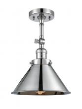 Innovations Lighting 201F-PC-M10-PC - Briarcliff - 1 Light - 10 inch - Polished Chrome - Semi-Flush Mount