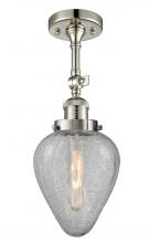 Innovations Lighting 201F-PN-G165-LED - Geneseo - 1 Light - 7 inch - Polished Nickel - Adjustable Semi-Flush Mount