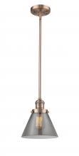 Innovations Lighting 201S-AC-G43 - Cone - 1 Light - 8 inch - Antique Copper - Stem Hung - Mini Pendant