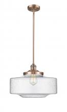 Innovations Lighting 201S-AC-G694-16 - Bridgeton - 1 Light - 16 inch - Antique Copper - Stem Hung - Mini Pendant