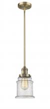 Innovations Lighting 201S-BB-G184-LED - Canton - 1 Light - 7 inch - Brushed Brass - Stem Hung - Mini Pendant