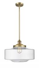 Innovations Lighting 201S-BB-G692-16 - Bridgeton - 1 Light - 16 inch - Brushed Brass - Stem Hung - Mini Pendant