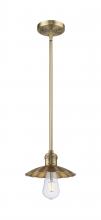 Innovations Lighting 201S-BB-M17-BB - Scallop - 1 Light - 8 inch - Brushed Brass - Mini Pendant