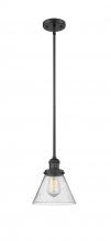 Innovations Lighting 201S-BK-G44-LED - Cone - 1 Light - 8 inch - Matte Black - Stem Hung - Mini Pendant