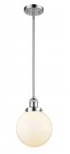 Innovations Lighting 201S-PC-G201-8 - Beacon - 1 Light - 8 inch - Polished Chrome - Stem Hung - Mini Pendant