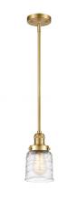 Innovations Lighting 201S-SG-G513 - Bell - 1 Light - 5 inch - Satin Gold - Stem Hung - Mini Pendant