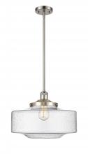 Innovations Lighting 201S-SN-G694-16 - Bridgeton - 1 Light - 16 inch - Brushed Satin Nickel - Stem Hung - Mini Pendant