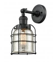 Innovations Lighting 203-BK-G58-CE - Bell Cage - 1 Light - 6 inch - Matte Black - Sconce