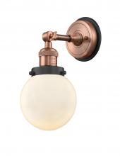 Innovations Lighting 203BP-ACBK-G201-6 - Beacon - 1 Light - 6 inch - Antique Copper - Sconce