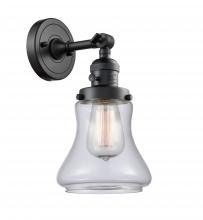 Innovations Lighting 203SW-BK-G192-LED - Bellmont - 1 Light - 7 inch - Matte Black - Sconce